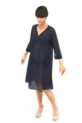 Chiffon dress, knee length, d-142