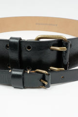 Double leather belt, g-51