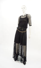 Net long skirt, c-116